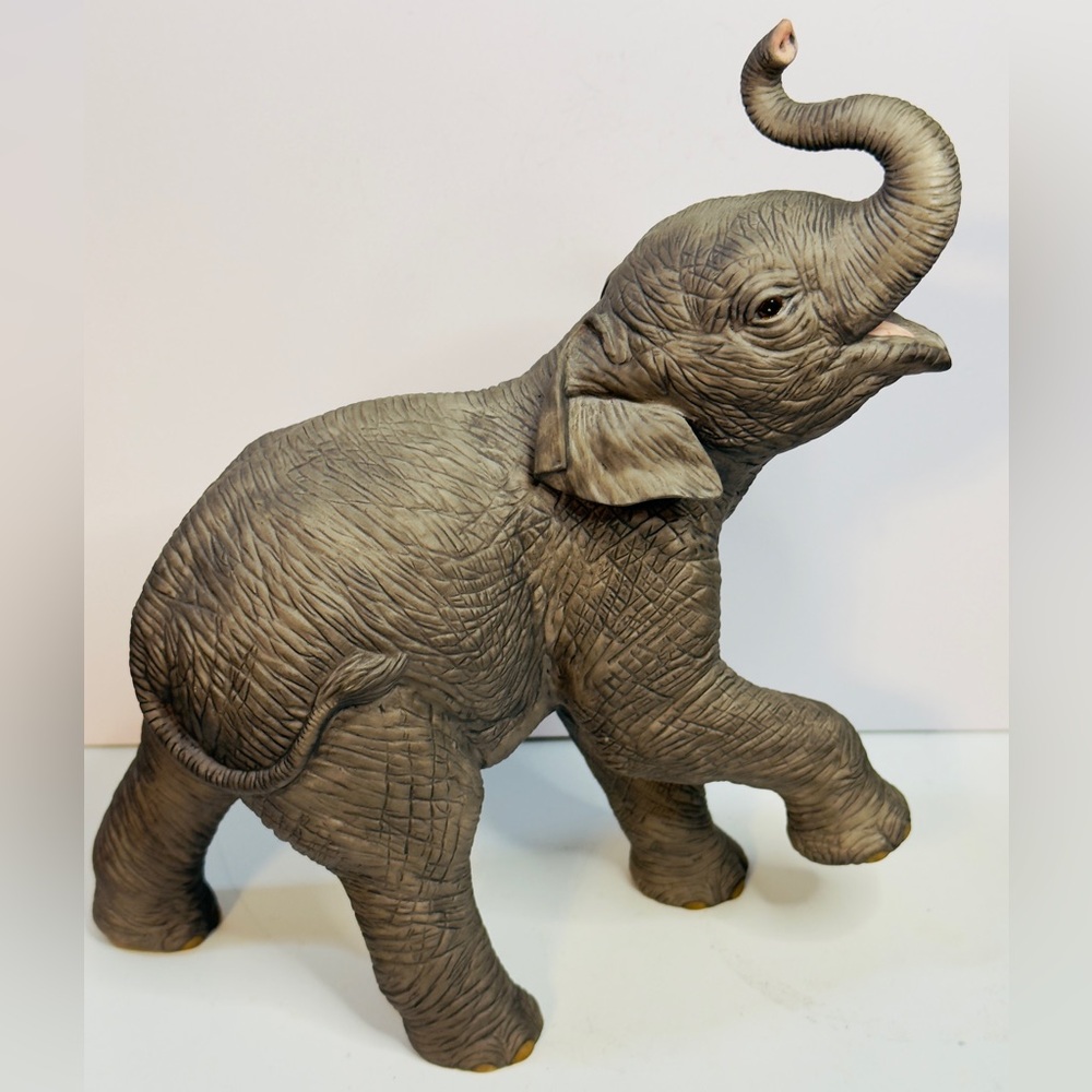 Vintage Lenox Porcelain ASIAN  ELEPHANT  Large Figurine - 8”